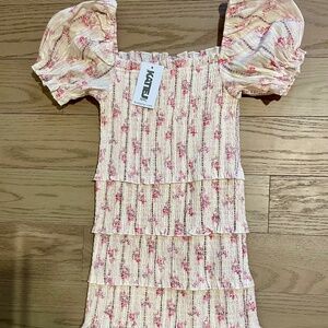 Katie J NYC Laila Print Dress Kids XL